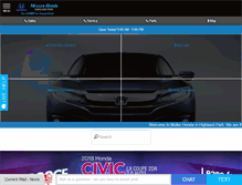 Tablet Screenshot of muller-honda.com